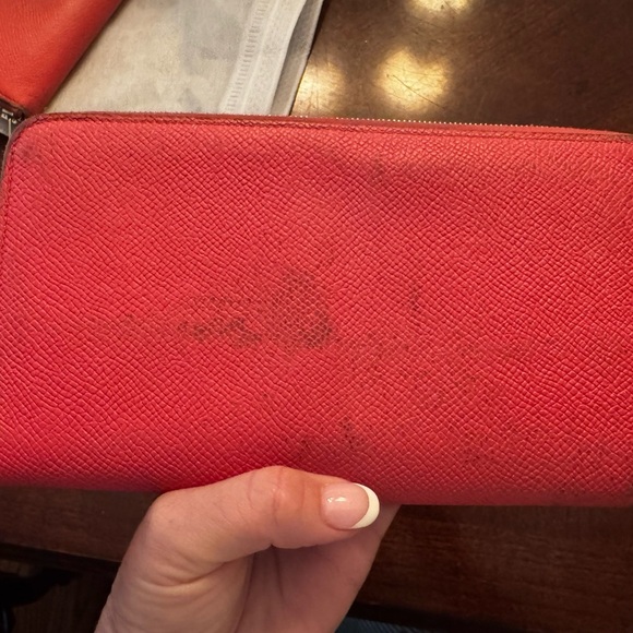 Hermes Orange and Pink Women's Wallet - Picture 4 of 8
